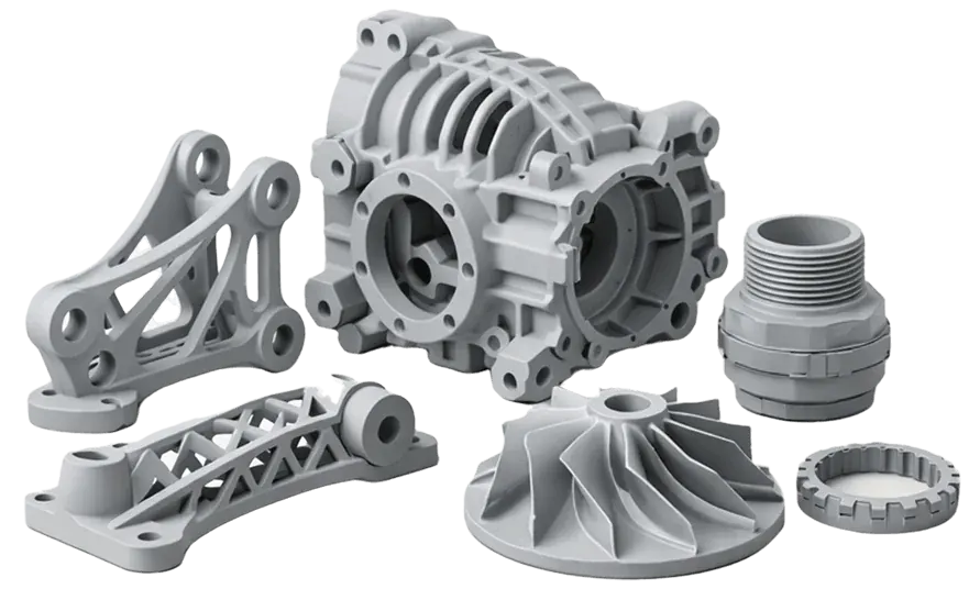 Production plastic parts for rapid injection moulding