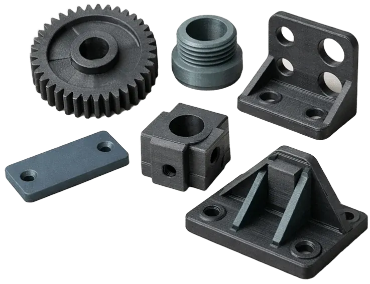 3D printed sample parts